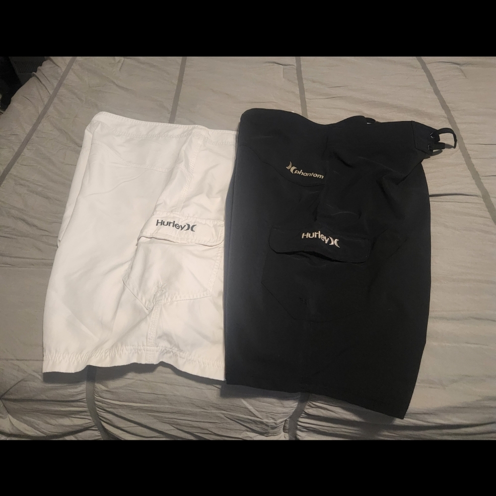 Hurley Black and White Board Short Set